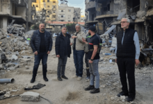 Farah inspected the civil defense centers in the suburb and inspected the damage resulting from the war