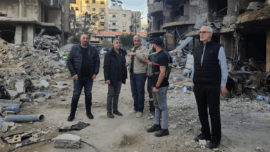 Farah inspected the civil defense centers in the suburb and inspected the damage resulting from the war