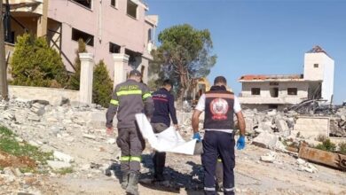 From inside two towns in the south... Civil Defense retrieves the remains of 6 martyrs