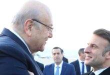 In pictures: This is how President Mikati received Macron