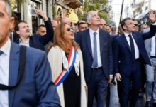 Macron visited this school in Gemmayzeh today (photo)