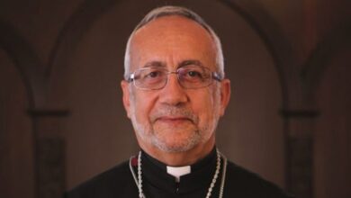 Minassian receives the shepherd at the Patriarchate headquarters in Achrafieh