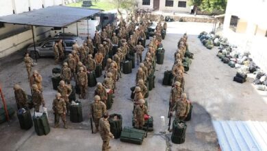 The first batch of trained soldiers to reinforce military units in the south