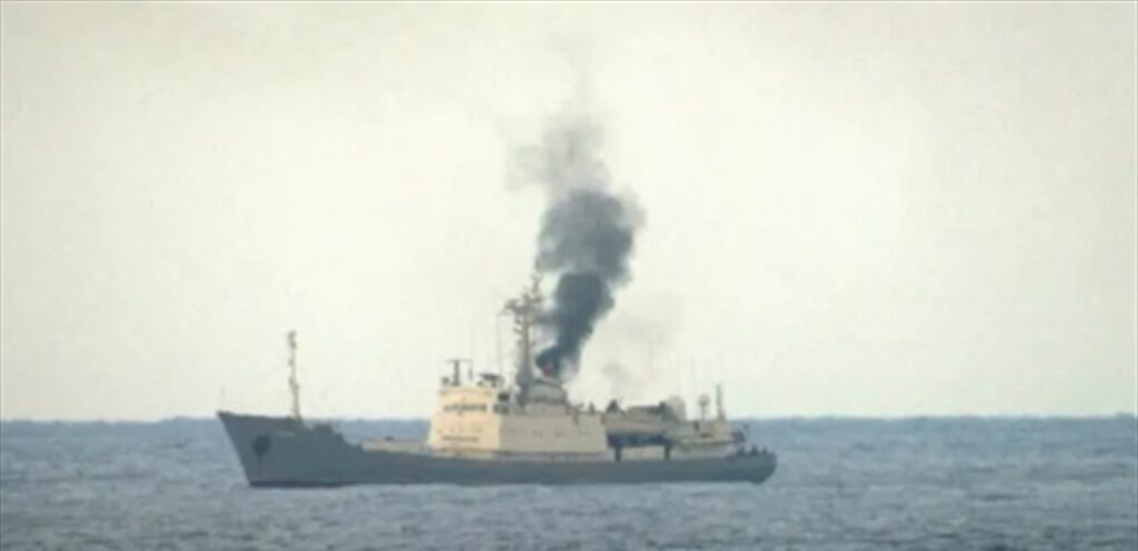 About Syria … a fire in a Russian ship