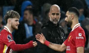 After the loss, Guardiola talks about Salah and Marmoush’s performance