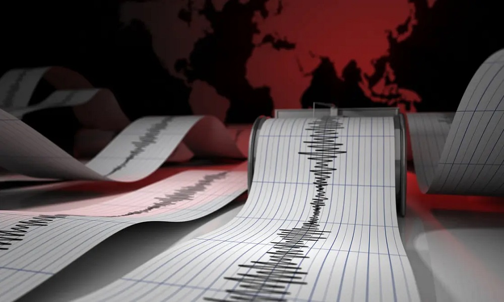 An earthquake hitting the Indonesian island of Sulawesi