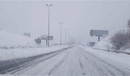 Because of the ice … new traffic procedures on Dahr al -Bidar