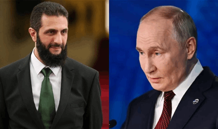 After the fall of the regime of Bashar al -Assad … the first contact between Putin and Ahmed Al -Shara