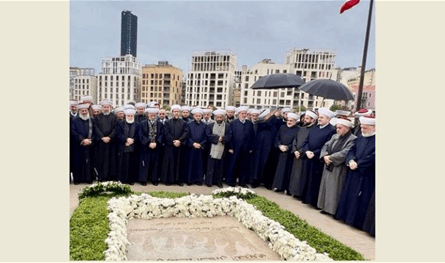 Drian visited the mausoleum of the martyr President Rafik Hariri: His practices exceeded sectarian trenches