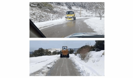 Continuous procedures to open mountain roads with a decrease in the air depression