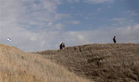 In the Golan Heights, the Israeli army objects to an air target