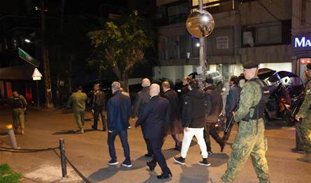 The opening of a street lighting project in the capital, Beirut