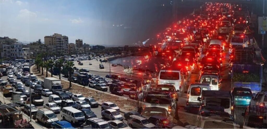 In the evening .. This is what the entrances to the capital Beirut witnessed