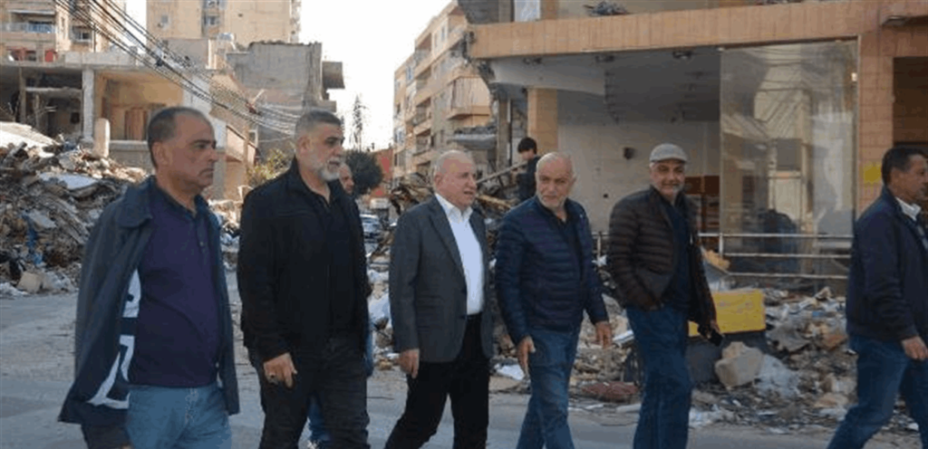 Lebanon today »Haider is inspecting the destruction left by the Israeli aggression in Tire and border villages