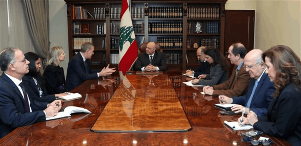 Lebanon today »President Aoun presented with Lazarini the work of UNRWA