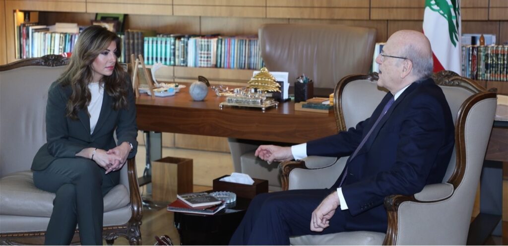 Mikati receives Ortigos at his house in Beirut