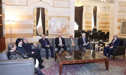 Salam received a delegation from the Maronites in Cyprus and met the vice president of the Makassed Association