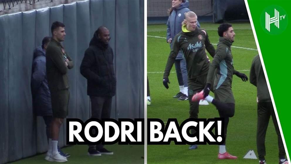 Video – Rodri’s return to Manchester City training