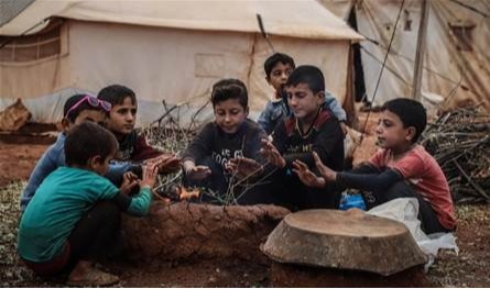 Inside their country … an impressive story for Syrians who were overwhelmed by the cold and exhausted them frost