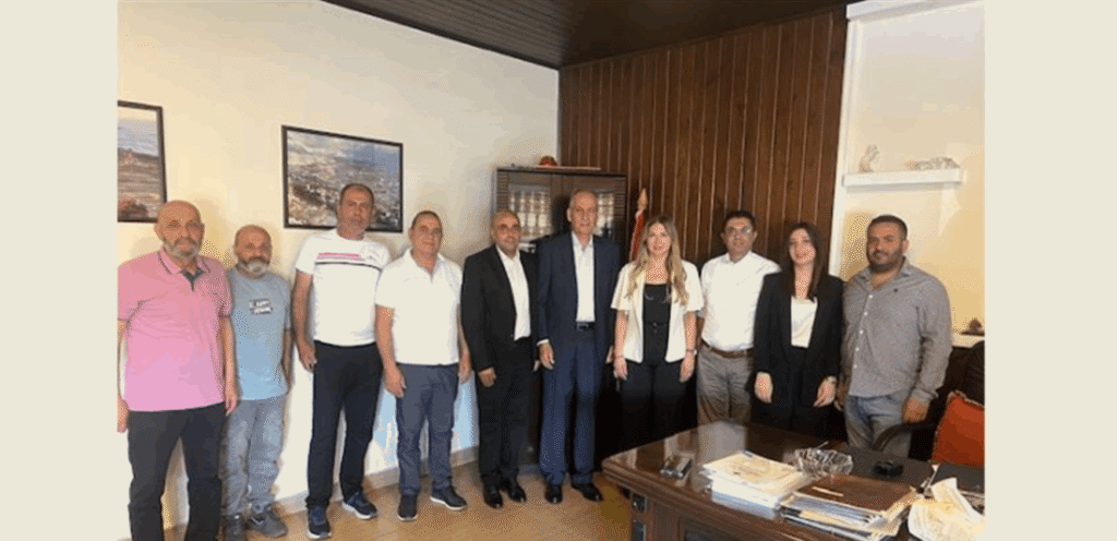 Nafaa as mayor of Ashash and Abu Assaf as deputy mayor